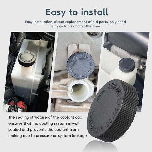2pcs 21712-79900 سائل تبريد سائل تبريد الخزان الخزان الأسود Cap Cap Capantaiator Capant Water Tank Cap for Infiniti Ex35 Fx37 Ex37 G35 Q70 QX50 G25 G37 2003-2017 for Nissan Murano Versa Quest in Saudi Arabia