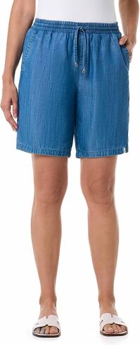 Coolibar UPF 50+ Women's Enclave Chambray Shorts - Sun Protective in Saudi Arabia