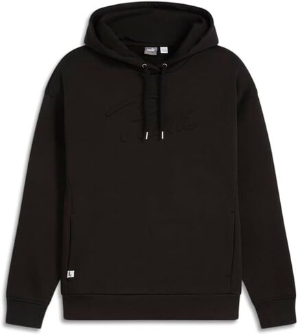 PUMA Womens Enlighten Embossed Logo Hoodie Casual Outerwear Casual - Black in Saudi Arabia