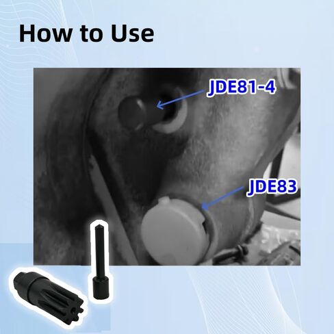 JDE81-1 JDE81-4 Engine Turning Tool and Timing Pin Kit Compatible with John Deere 4024 4039 4045 4239 4276 6359 6619 6059 6068 6076 6081 6090 6105 6125 and 6135 Engines in Saudi Arabia