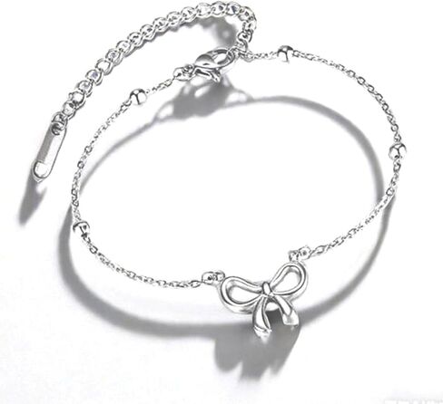 Gold Bow Bracelet for Women Cute Bowknot Bracelet Dainty Bow Beaded Chain Bracelet for Women Fashion Jewelry in Saudi Arabia