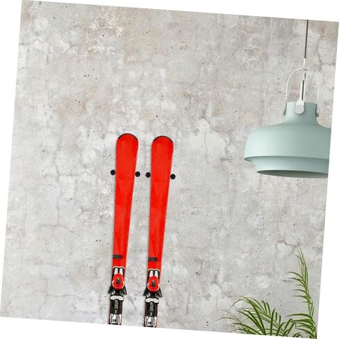 Toyvian 2Pcs Wall Mounted Snowboard Rack for and Storage Durable Ski Snowboard Hangers Multi Functional Design for Skis and Skateboards in Saudi Arabia