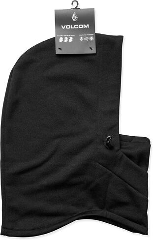 Volcom Men's Hydro Fleece Hood Thingy – Polar Fleece Neck Warmer Hood Adjustable Cinch, Black, One Size in Saudi Arabia