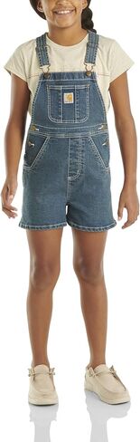 Carhartt Baby Loose Fit Jean Overall Shorts Denim Shortalls in Saudi Arabia