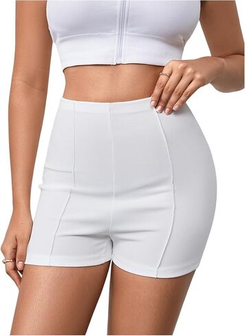 SOLY HUX Women's High Waisted Skinny Biker Shorts Workout Athletic Clothing in Saudi Arabia
