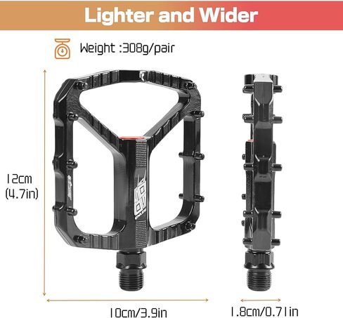 مجموعة دواسات الدراجة من SUNFATT، دواسات دراجة مقاس 9/16 بوصة، 3 محامل محكمة الغلق، غير قابلة للانزلاق، مقاومة للماء والغبار وخفيفة الوزن، لدراجات الطريق، والدراجات الجبلية، وBMX، والدراجة الإلكترونية in Kuwait