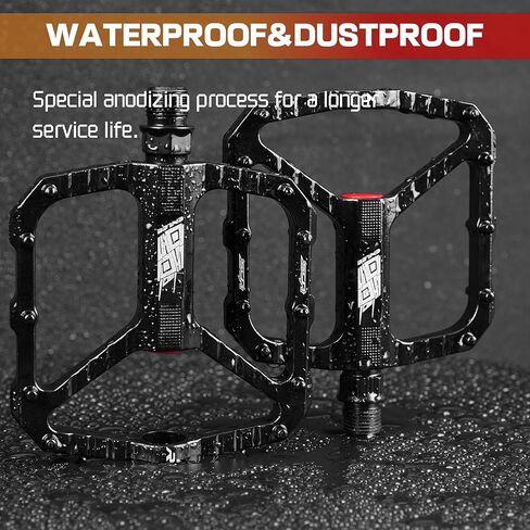 مجموعة دواسات الدراجة من SUNFATT، دواسات دراجة مقاس 9/16 بوصة، 3 محامل محكمة الغلق، غير قابلة للانزلاق، مقاومة للماء والغبار وخفيفة الوزن، لدراجات الطريق، والدراجات الجبلية، وBMX، والدراجة الإلكترونية in Kuwait