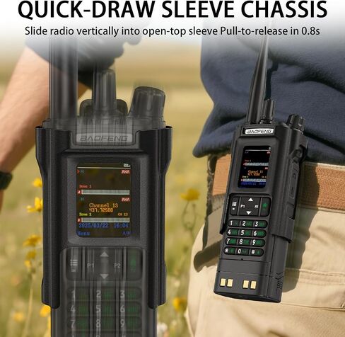 Baofeng DM32/UV32 حافظة راديو ، علبة حامل الحزام الأصلية مع مقطع ، ل Baofeng DM-32UV UV-32 Walkie Talkie Holder Duty حزام in Saudi Arabia