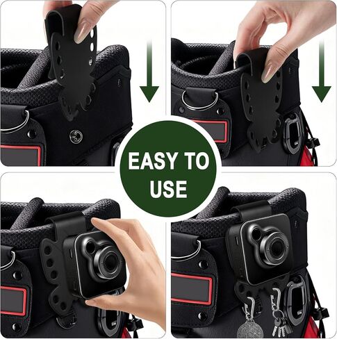 Metal Landing Pads for Golf Bag Accessories for Men with Soft Rubber, Metal Clips for Quick and Easy Access of Golf Bag, Magnetic Golf Towel,Golf Rangefinder,Golf Flask,Golf Speaker in Saudi Arabia