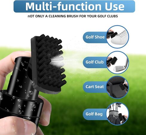 The Golf Club Brush Features a Press-Activated Water Bottle for Effortless Cleaning. Combining Portability with Cost-Effectiveness, This Gender-Neutral Design Makes an Ideal Gift for Players. in Saudi Arabia