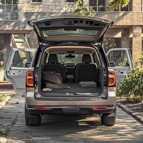 سجادات أرضية AOMSAZTO لسيارة بورش كايين 2011-2018، سجادات أرضية السيارة شديدة التحمل TPE للحماية من جميع الأحوال الجوية، مجموعة كاملة من بطانات الأرضية المطاطية للصف الأول والثاني، سجادات سيارة مضادة للانزلاق، أسود in Kuwait