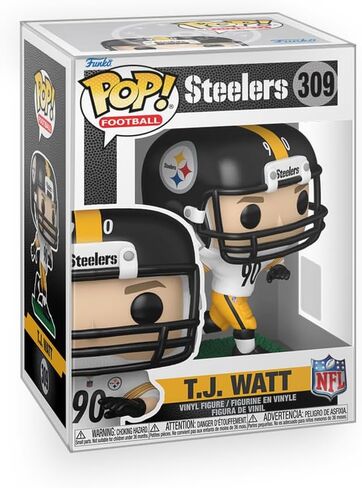 Pop Football - TJ Watt Steelers Vinyl Figure Bundled with Box Protector Compatible for Funko in Saudi Arabia