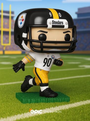 Pop Football - TJ Watt Steelers Vinyl Figure Bundled with Box Protector Compatible for Funko in Saudi Arabia