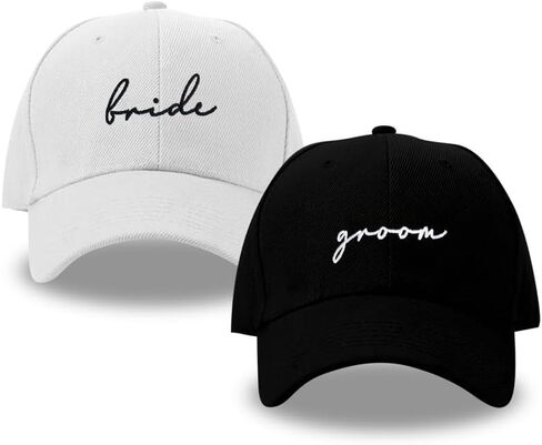 HubbyWifeyGifts Wedding Gifts for Couples, Hubby & Wifey Baseball Hats, Bridal Shower Gifts, Unique Gift for Engagement in Saudi Arabia