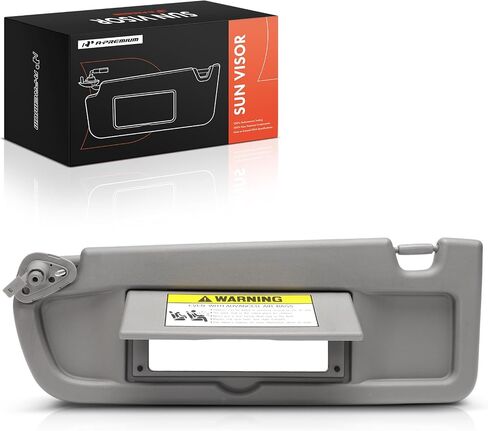 A-Premium Driver Left Side Sun Visor متوافق مع Honda Civic 2006 2007 2008-مع مرآة الغرور ، اللون الرمادي الداكن-يحل محل 83280-SNA-A01ZA ، 83280SNAA01ZA in Saudi Arabia