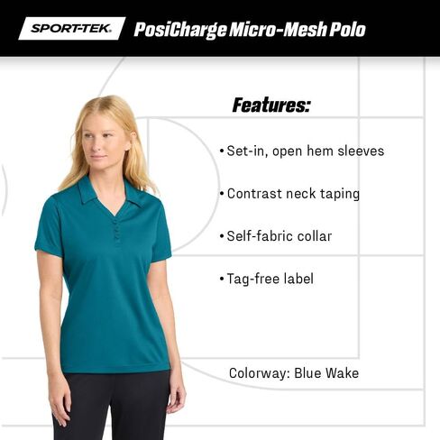 Sport-Tek Women's Posicharge Micro Mesh Polo in Saudi Arabia