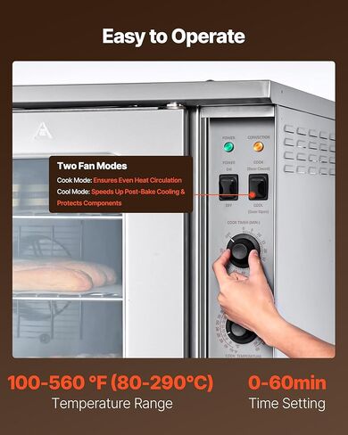 فرن كونترتوب كونترتوب التجاري ، 66 لتر من 4 مستويات مع باب زجاجي مقسى ، رفوف سلكية مقطع قفازات ، 2800W أفران الخبز الفولاذ المقاوم للصدأ الكهربائي لمخبز المطاعم (AC208 ~ 240 فولت ، 60 هرتز) in Kuwait