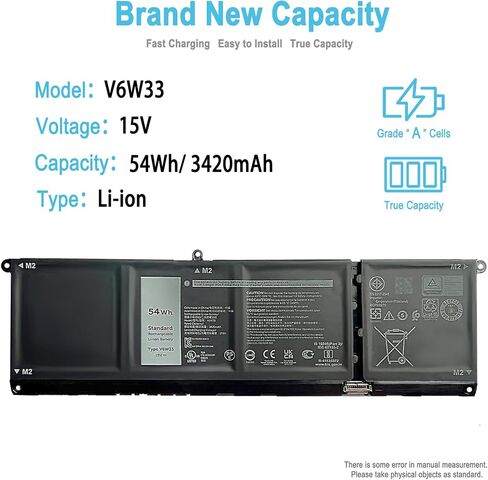 97WH 9JRV0 استبدال بطارية الكمبيوتر المحمول لدقة Dell 3561 3571 3581 3591 Series Latitude 5521 5531 Series Alienware M17 R5 AMD ، M18 R1 ، M18 R1 AMD ، M18 R2 Series 11.4V 8071MAH in Saudi Arabia