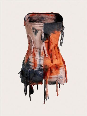 OYOANGLE Women's Strapless Rompers Ripped Off Shoulder Summer Tube Top Romper Country Concert Outfits in Saudi Arabia