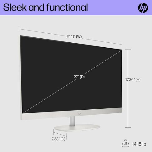 HP 23.8 inch All-in-One Desktop PC, FHD Display, Intel Core i5-1334U, 16 GB RAM, 512 GB SSD, Intel UHD Graphics, Windows 11 Home, Shell White, 24-cr0112 (2025) in Saudi Arabia