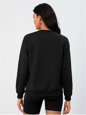 SweatyRocks Women's Jamaica Letter Graphic Sweatshirts Long Sleeve Casual Pullover Top in Saudi Arabia