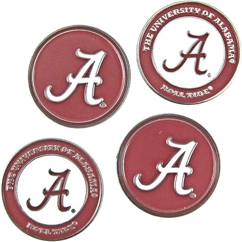 University of Alabama Golf Ball Marker Set (4) (Double-Sided A) in Saudi Arabia