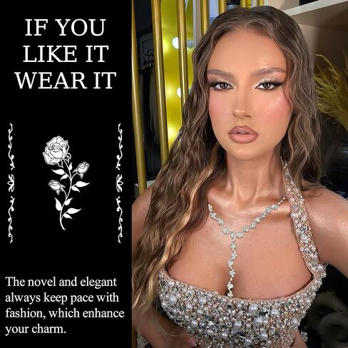 Rhinestone Jewelry Set Necklace Bracelet Earrings Set Sparkly Crystal Necklace Bridal Wedding Prom Costume Jewelry Sets for Bride Bridesmaid Women in Saudi Arabia