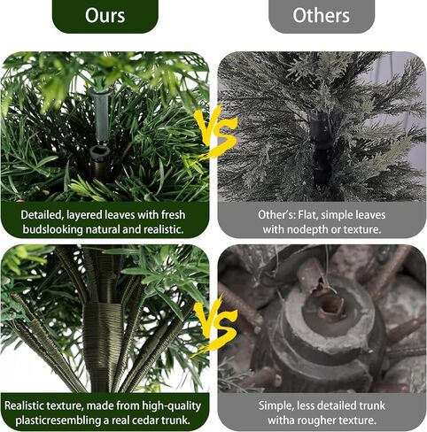 Artificial Cedar Topiary Ball Trees Set of 2,16In UV-Resistant Faux Shrubs for Outdoor Decor Realistic Fake Plants Front Porch Decor, Artificial Bushes Cypress for Home Front Door Offices in Saudi Arabia