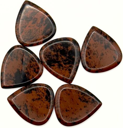 Natural Gemstone Guitar and Bass Pick by Fostinis Guitars 3mm (Purple Amethyst (blank without logo)) in Saudi Arabia