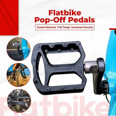 Pop-Off Pedals for All Bikes, Passed ISO-4210 Destruction Test, Removable Mountain Bike Pedals in Saudi Arabia