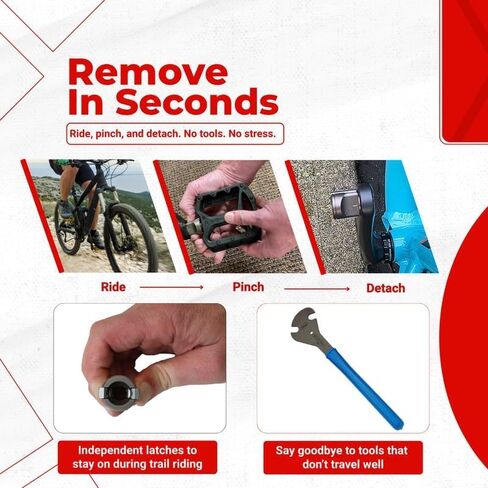 Pop-Off Pedals for All Bikes, Passed ISO-4210 Destruction Test, Removable Mountain Bike Pedals in Saudi Arabia