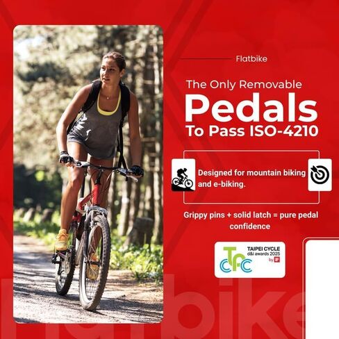 Pop-Off Pedals for All Bikes, Passed ISO-4210 Destruction Test, Removable Mountain Bike Pedals in Saudi Arabia