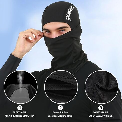Ski Mask Balaclava Face Mask, Breathable Full Face Cover Windproof Neck Gaiter for Men Women Skiing Cycling Fishing in Saudi Arabia