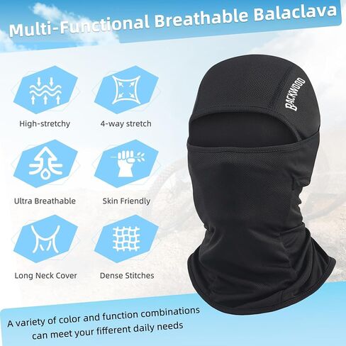 Ski Mask Balaclava Face Mask, Breathable Full Face Cover Windproof Neck Gaiter for Men Women Skiing Cycling Fishing in Saudi Arabia