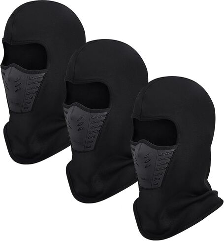 3 Pieces Winter Masks for Men Windproof Balaclava Ski Mask Face Cover for Snowboard Motorcycle Riding Cold Weather in Saudi Arabia