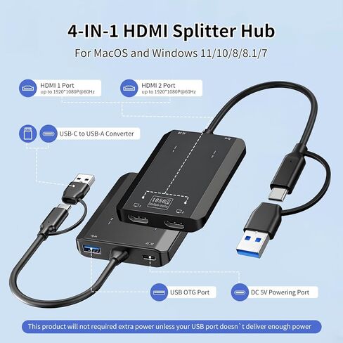 محول USB إلى HDMI ، 1080 بكسل USB إلى HDMI Monitor Connect in Kuwait