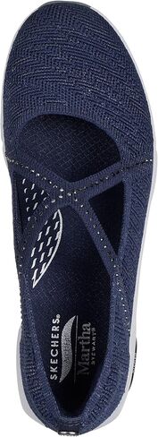 Skechers Modern Comfort Women Women النسائية مارثا ستيوارت آرك آرك لويف ميدو ووك ليفر ، روز ، 7.5 in Kuwait