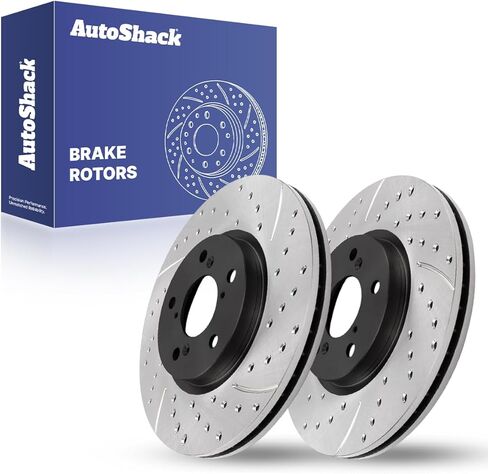 AutoShack Brake Rotors Front Brake Rotor Replacement Kit for 2006-2014 Honda Ridgeline 3.5L V6 AWD R41404PR in Kuwait