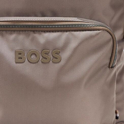 BOSS Catch Nylon Tonal Logo Backpack, pewter green, PCE. in Saudi Arabia