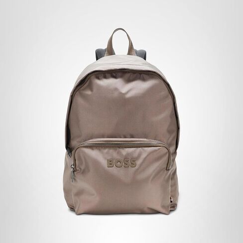 BOSS Catch Nylon Tonal Logo Backpack, pewter green, PCE. in Saudi Arabia