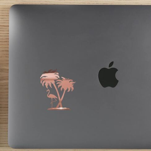 Flamingo Palm Tree Paradise (Set of 3) Waterproof Vinyl Die-Cut Sticker 2" for Laptop Water Bottle Tumbler Phone Case Car Skateboard Wall Bumper Cute Retro Teens Adults Indoor Outdoor Kids Adults in Saudi Arabia