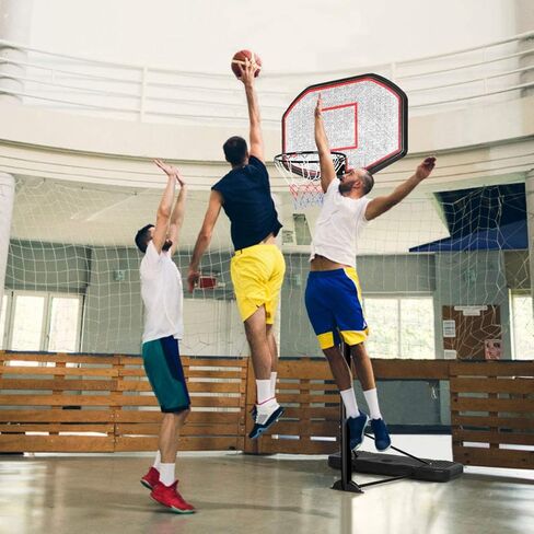 Giantex Portable Basketball Hoop 10 Ft, Adjustable Height 6.5-10 Ft, 43 Inch Backboard Basketball Goal, Suit for Court, Driveway, Garage, Indoor Outdoor Basketball Hoop for Kids, Youth, Junior in Saudi Arabia