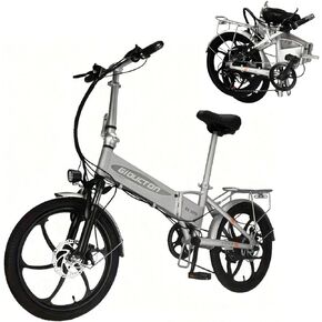 Folding Electric Bike for Adults, Electric Bicycle with Removable Battery,50 Mile Range,1000W Peak Motor, Shock Absorber, Disc Brake, 20" Tires in Saudi Arabia