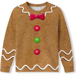 Besserbay Usisex Kid's Christmas Top Top Funny Long Sleeve Shirt 4-12 Years in Kuwait