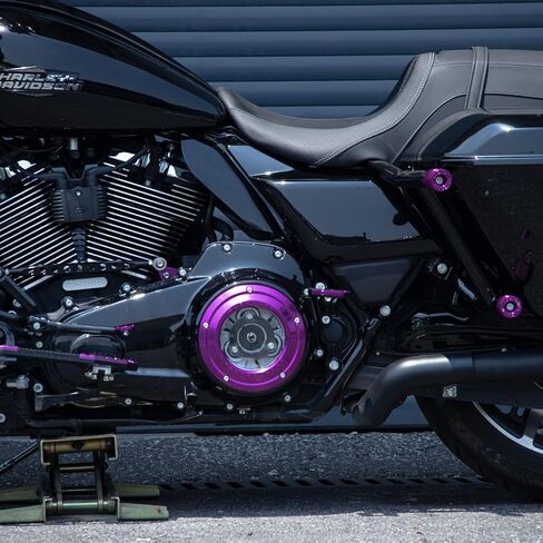 Derby Cover متوافق مع '16 -6 جولة Electra Street Road Road Road King Cvo Trike ANODIRENT 5-HOLES COVER COVER ALUCH in Kuwait