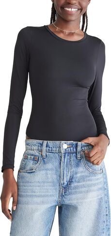 Aeropostale Womens على محمل الجد ناعم ناعم طاقم الرقبة طويلة الأكمام in Kuwait
