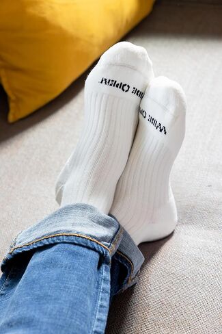 Wide Open Quarter Merino Wool Socks for Men Everyday Basic Wide Ankle Socks for Wide Feet (Style 9004) in Kuwait