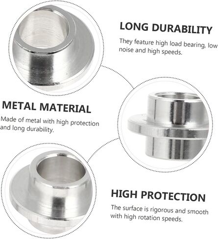 DECHOUS 10Pcs Roller Skate Bearings Spacer Set Professional Skateboard Accessories Sturdy 304 Stainless Steel for Inline Skating Compatible Indoor/Outdoor Use in Saudi Arabia