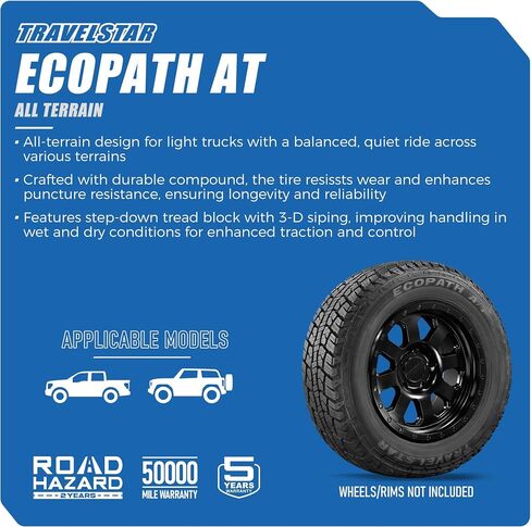 مجموعة من 2 (اثنان) Travelstar Ecopath في جميع التضاريس 235/70R16 106T SUV الإطارات الشعاعية + ضمان خطر الطريق 235/70/16 in Kuwait