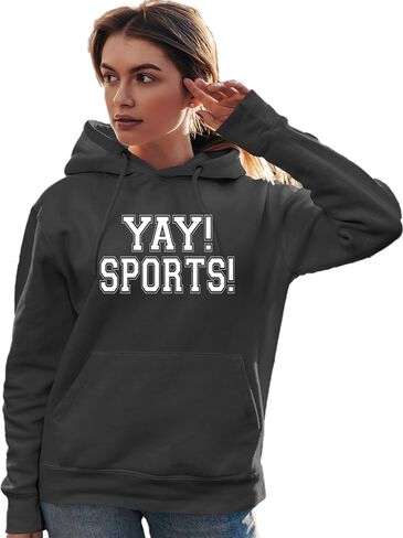 Go All Out Yay! Sports! Funny Non Sports Fan Mens Women Sweatshirt Hoodie in Saudi Arabia